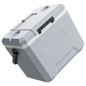 Hard Cooler, 24QT Portable Cooler, Leak-Resistant Coolbox Keeps Contents Cool for 48 Hours, Insulated Chests with Ice Retention and Heavy-Duty Ha