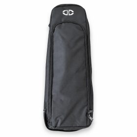Soft Gun Case with Front Zipper Pocket, Slim Long Storage Bag, Black