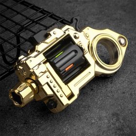 Metal Fidget Toys Gun Adults - Alloy Fidget Slider Clicker Spinner & Launcher Toy EDC Fidget Gun with Bullets and Target Stress Relief Focus Tool