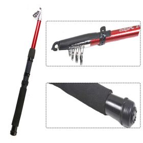 Small And Portable Telescopic Sea Pole Fishing Rod Fiberglass 2.4M