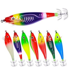 Bionic Faux Fishing Lures Set with metal Hook (Color: Multi-Color, Type: 7Pcs/Set)